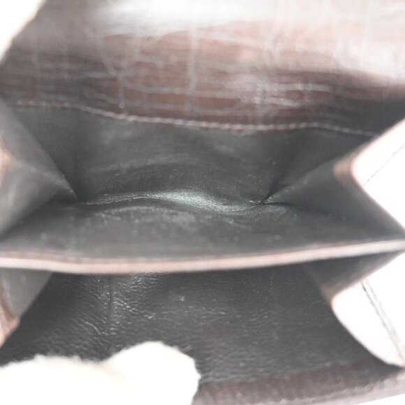 GUCCI Sherry GG Pattern Bifold Wallet Canvas Leather Brown Beige SHW 07TA156 - Picture 9 of 14